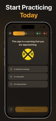 New York DMV NY Practice Test iPhone screenshot