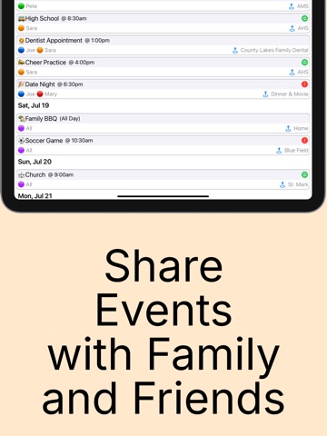 Super-Simple Calendar iPad screenshot
