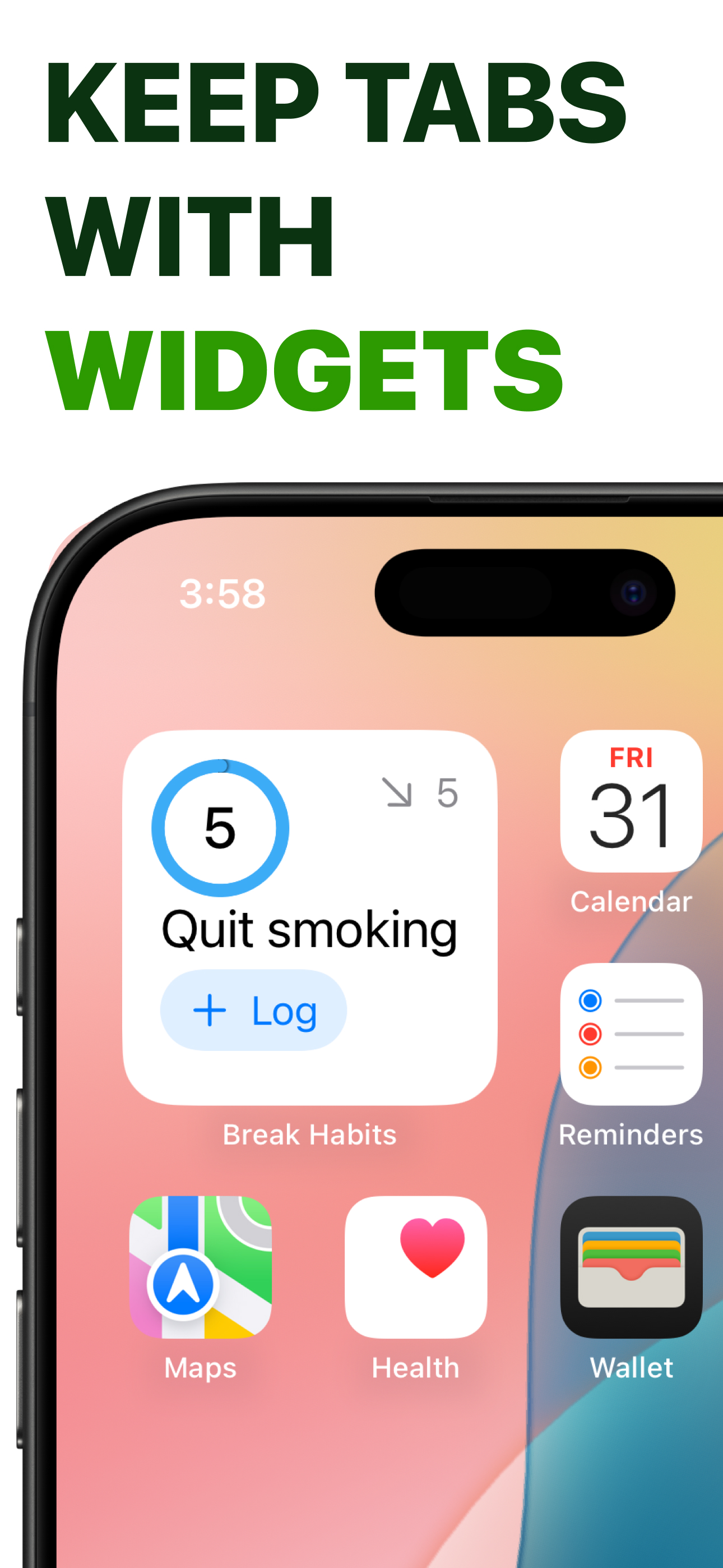 Break Bad Habits Daily Tracker