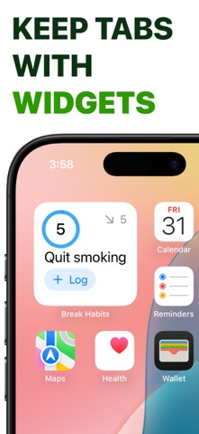Break Bad Habits Daily Tracker iPhone screenshot