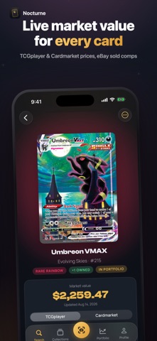 Nocturne: Card Scanner & Value Screenshot 2 of 6