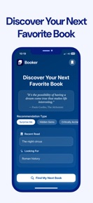 AI Book Recommendations Booker screenshot