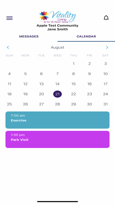 Vitality Family App Screenshot
