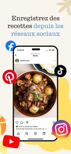 Capture d'écran de ReciMe : Importer Recettes sur iPhone 1
