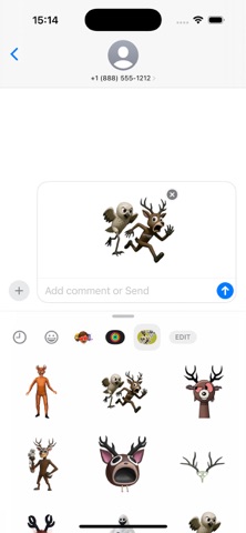 Funny 99 Nights Forest Sticker screenshot