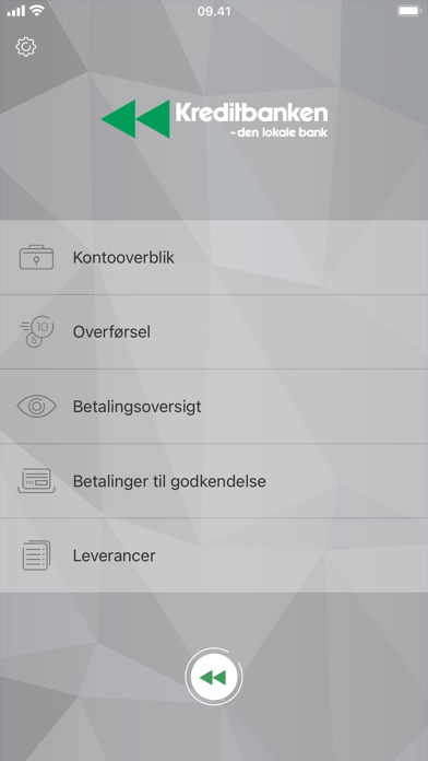 Kreditbankens MobilBank Erhv. Screenshot