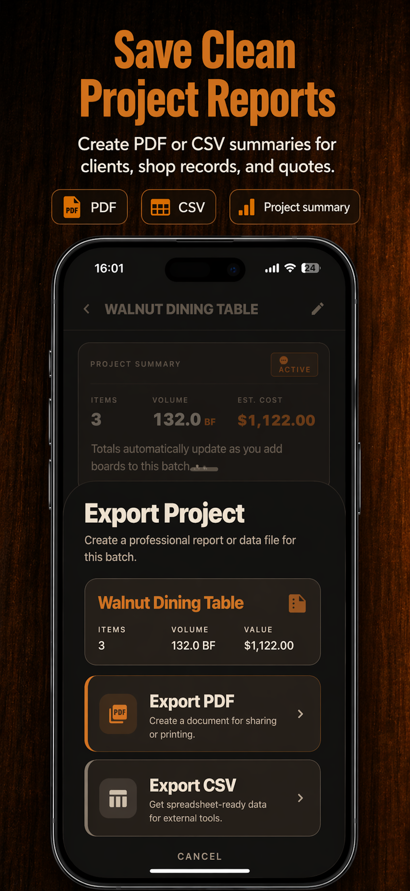Board Foot Calculator WoodPro
