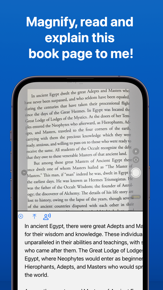 #2. Magnifying Glass + AI, Voice (iOS) 由: Kairoos Solutions SL