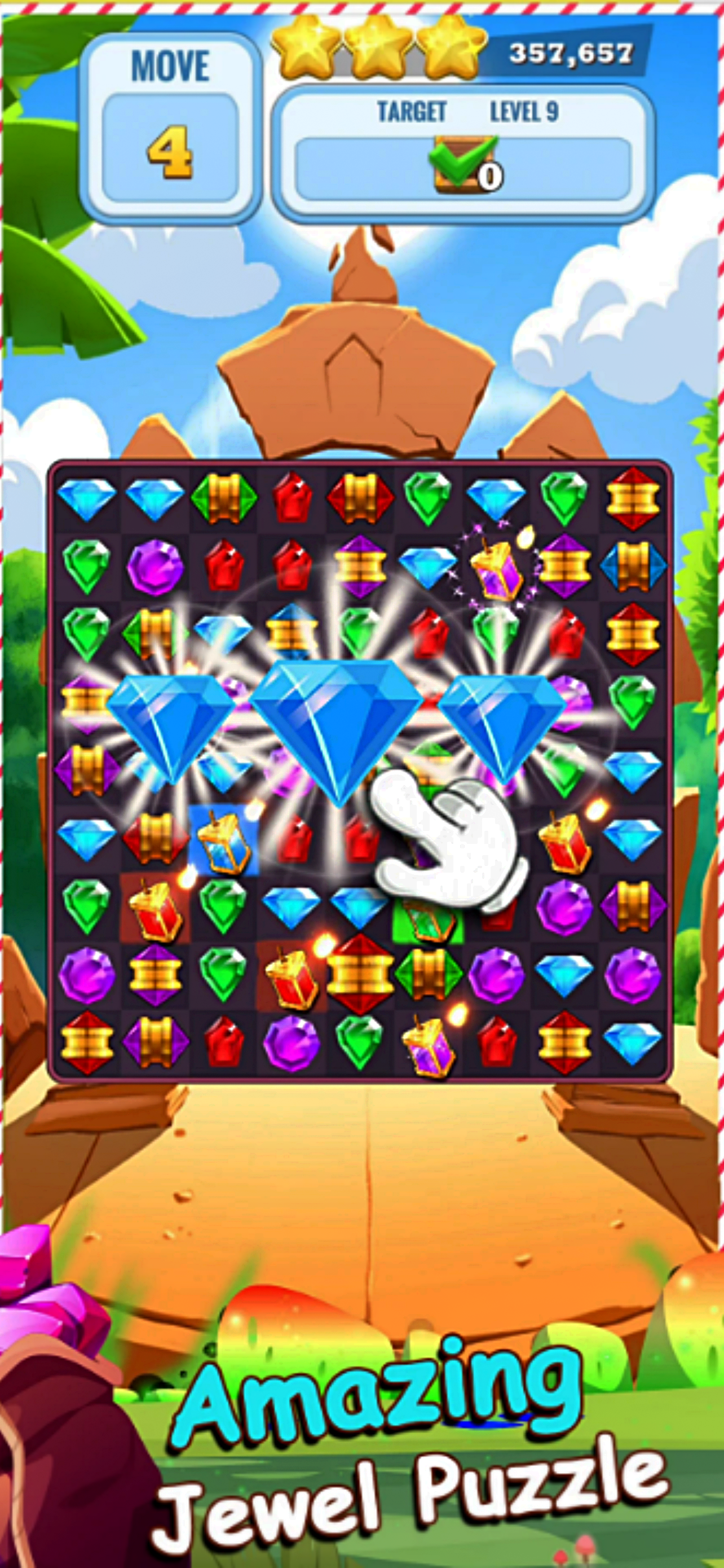 Gem Blast Match 3 Puzzle screenshot 4
