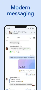 Google Chat screenshot 1