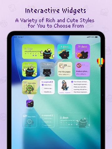 Habicat - RPG Habit Tracker iPad screenshot