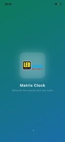 Matrix Clock - Cài đồng hồ screenshot