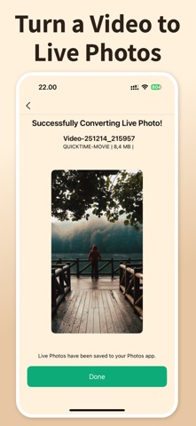 Video to Live Photos iPhone screenshot 1