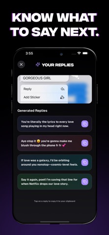 RizzGPT: AI Dating Wingman iPhone screenshot