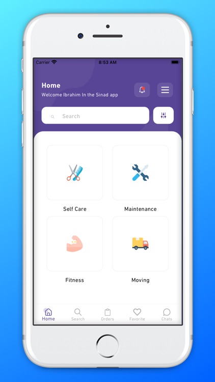 Sinad - Request a service