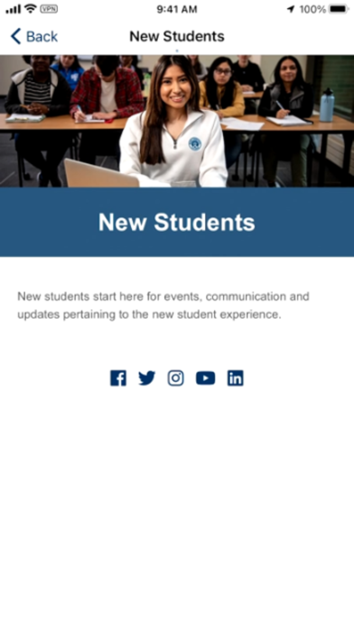 MyECC Experience Screenshot