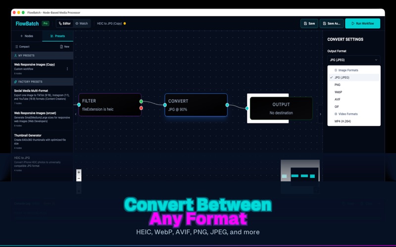 FlowBatch screenshot