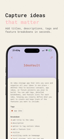 IdeaVault - Future Ideas Screenshot 3 of 5