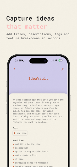 IdeaVault - Future Ideas Screenshot 3 of 5