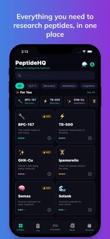 PeptideHQ Screenshot 1 of 7