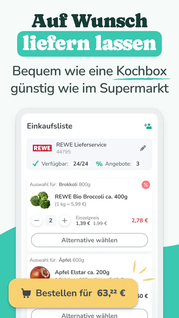 Choosy: Essensplaner & Rezepte iPhone App Screenshot 5 – Essen und Trinken
