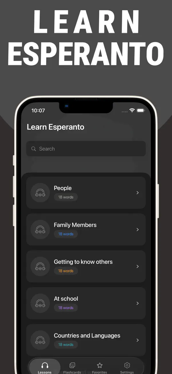 Screenshot #1 pour Learn Esperanto - Lentil