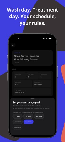 Hair Routine: Wash Day Plan iPhone screenshot