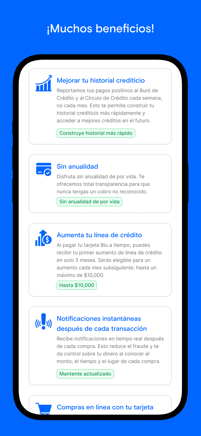 Blu Tarjeta de Crédito