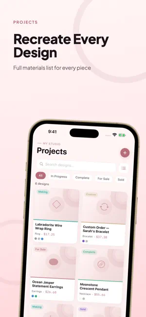 Jewelry Making Tracker - Clasp screenshot 2