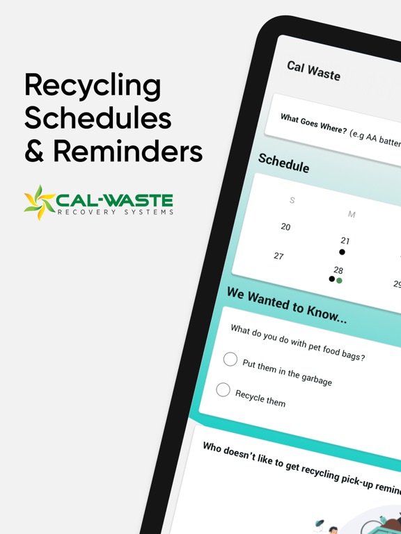 Cal-Waste Recycles Right iPad screenshot 1 - Reference app