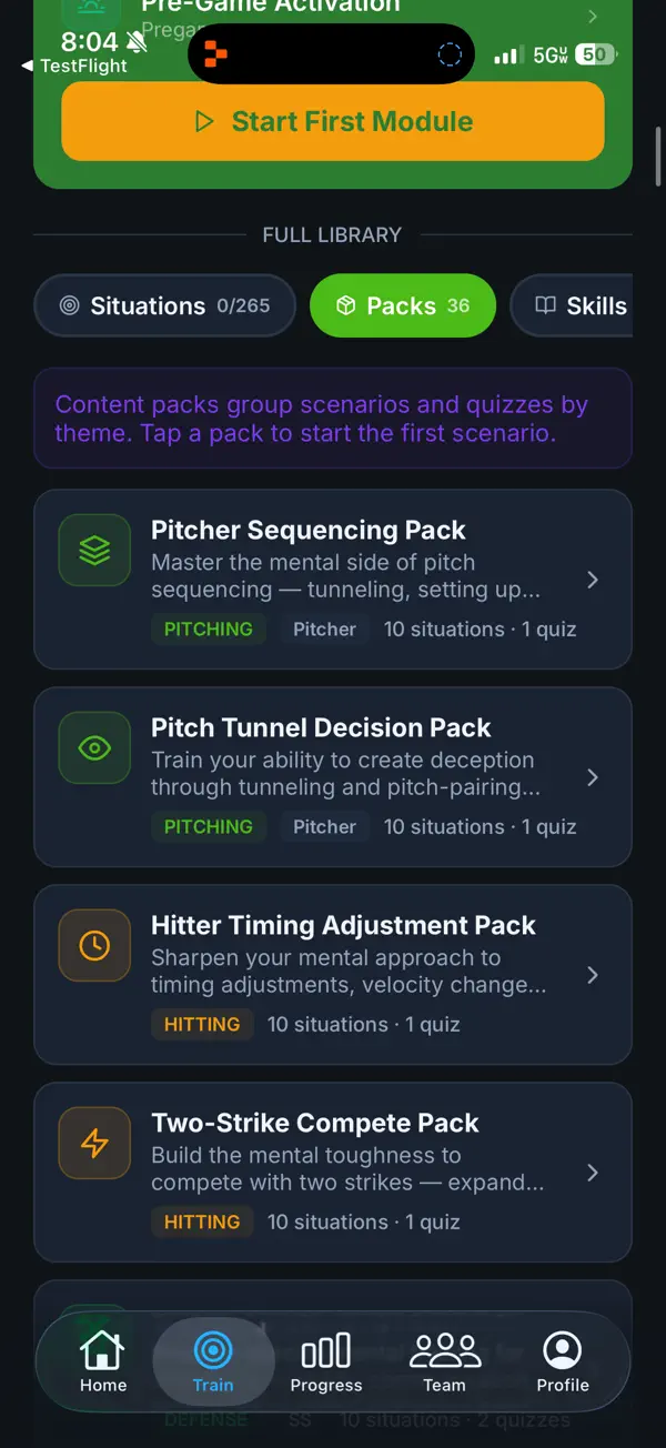Screenshot #2 pour ClutchMind Baseball