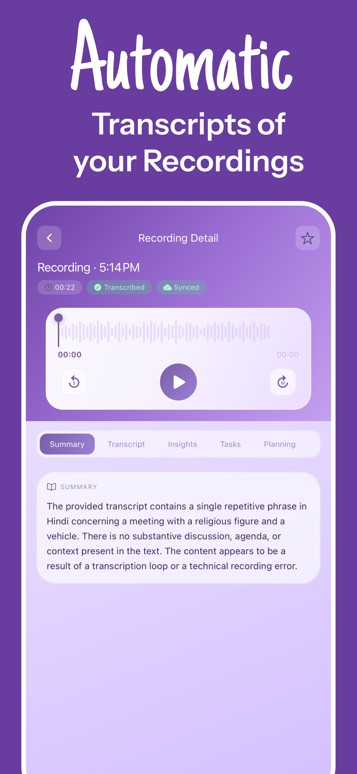 Transcribe and Notes : Audia