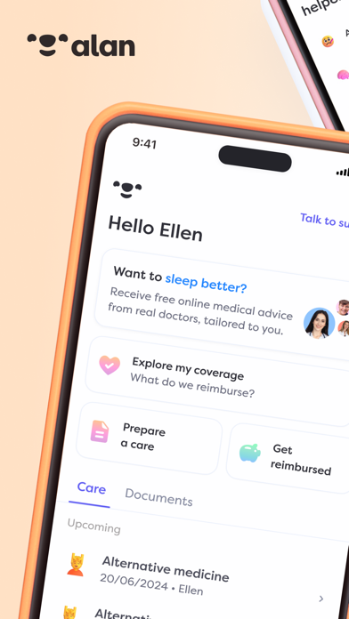 Alan Belgium Health Insurance Screenshot
