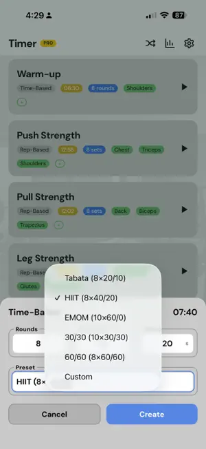 Workout Timer: HIIT & Gym screenshot 4