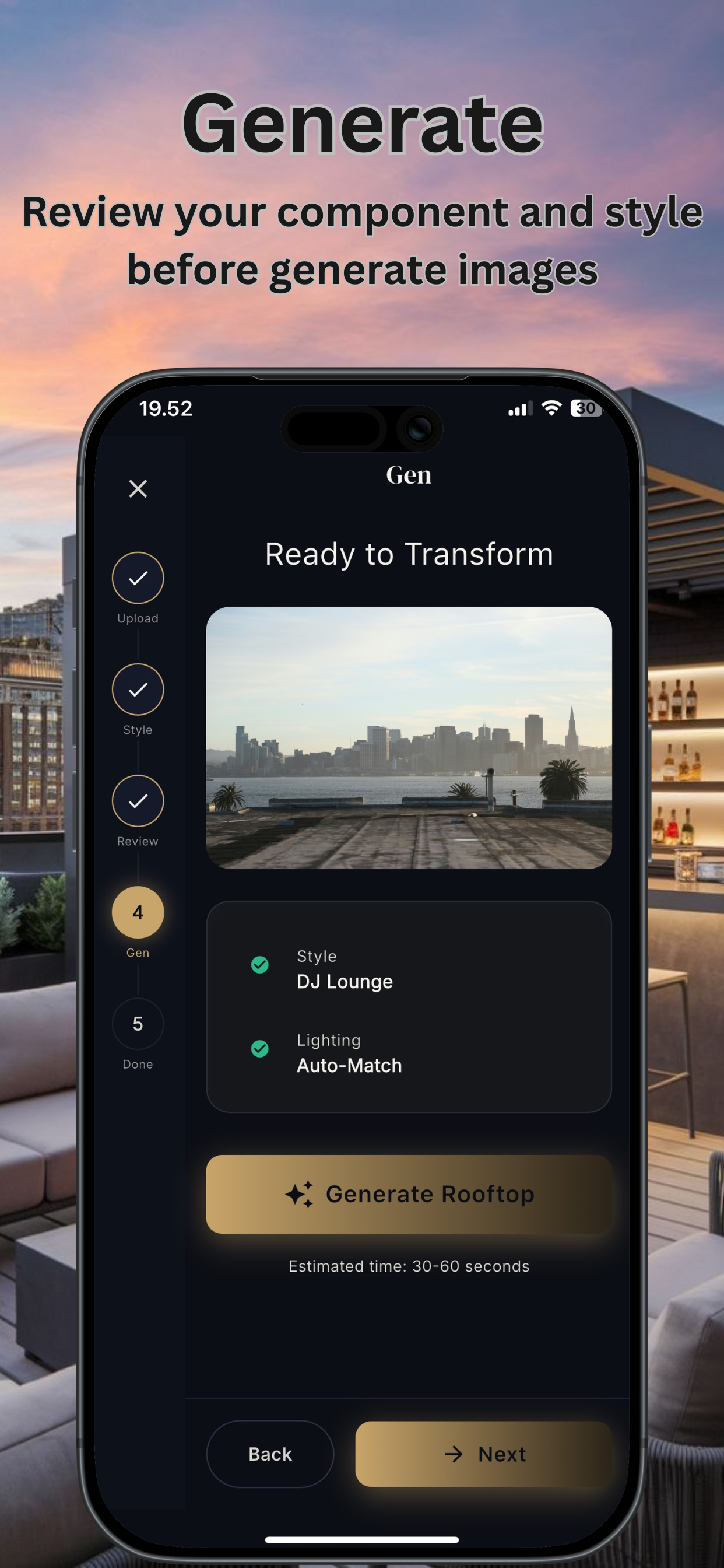 AI Rooftop Lounge Designer
