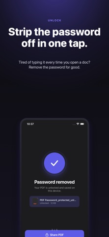 PDFUnlock: Add/Remove password Screenshot 3 of 5