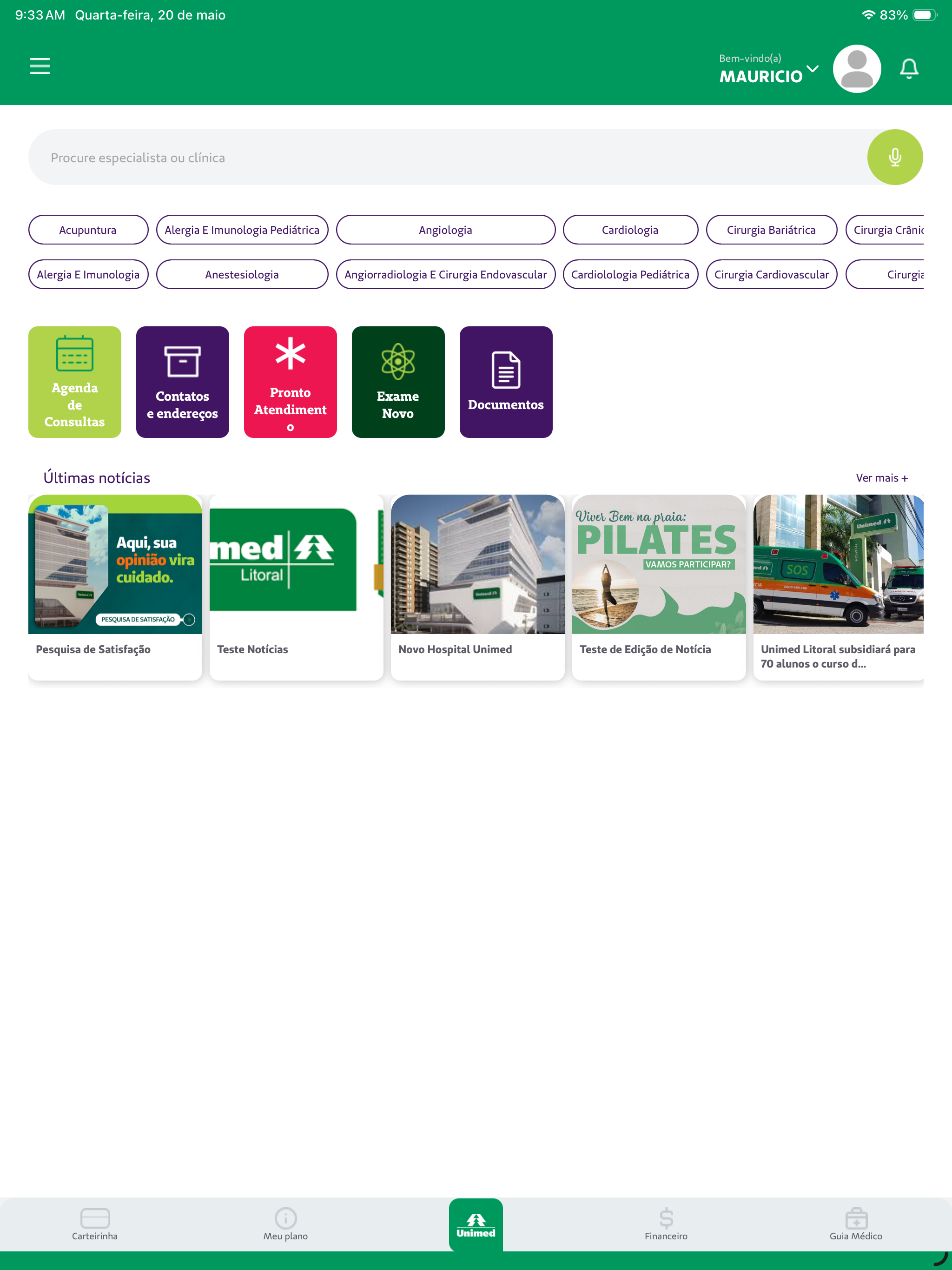 Unimed Litoral screenshot 10