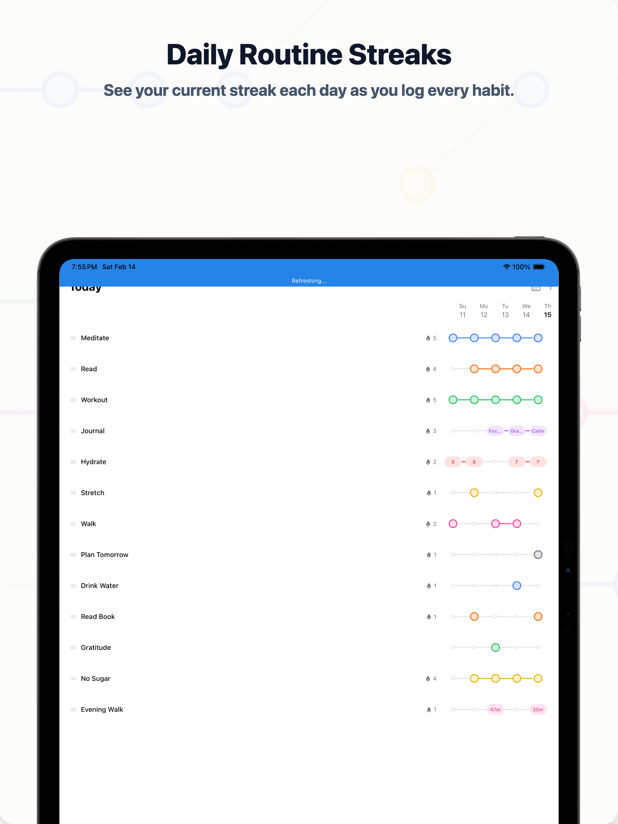 Zenstart: Habit Streak Tracker