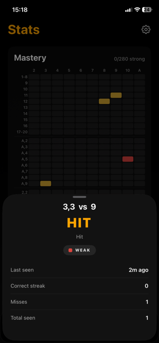 Reckon: Blackjack Trainer Screenshot 8 of 10