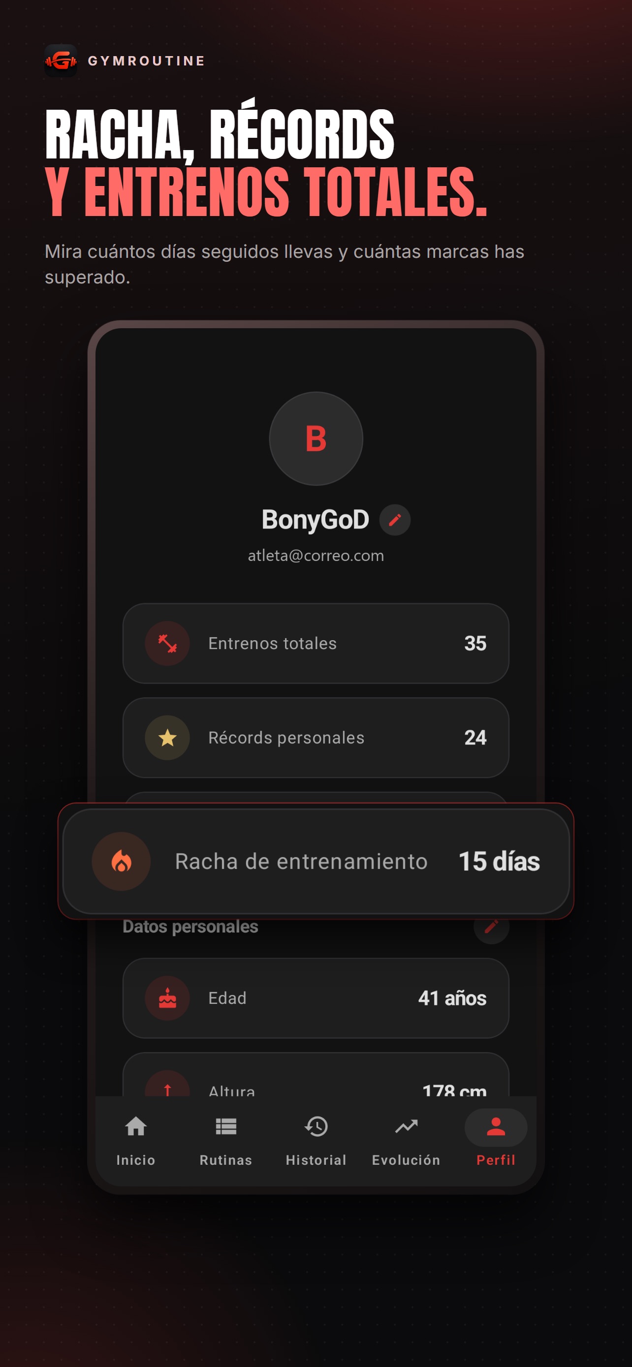 Screenshot 4 of GymRoutine: rutinas de gym
