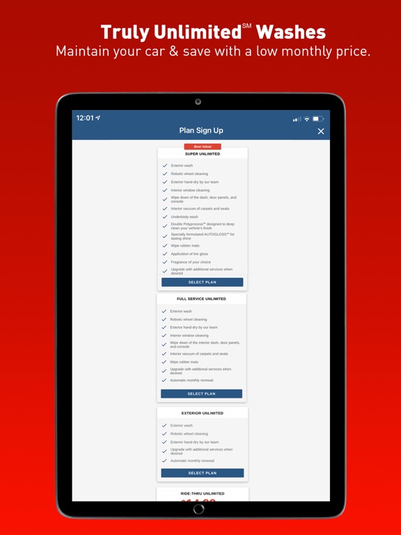 Autobell Car Wash iPad screenshot 4 - Business app
