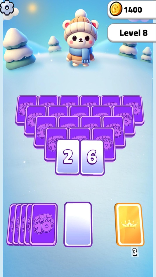 #3. Make It Ten Tripeaks (iOS) 由: Tuncay Ozbal