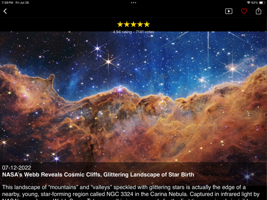 NASA iPad app afbeelding 8