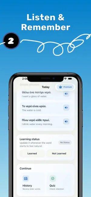 Greek: Word of the Day & Quiz screenshot 2