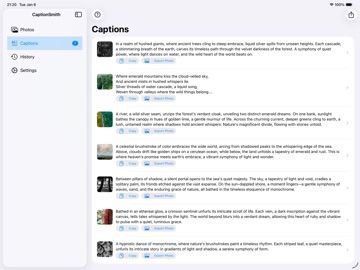 CaptionSmith iPad screenshot