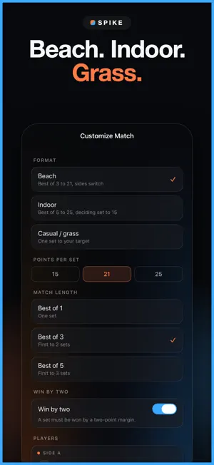 Volleyball Score Keeper: Spike screenshot 2