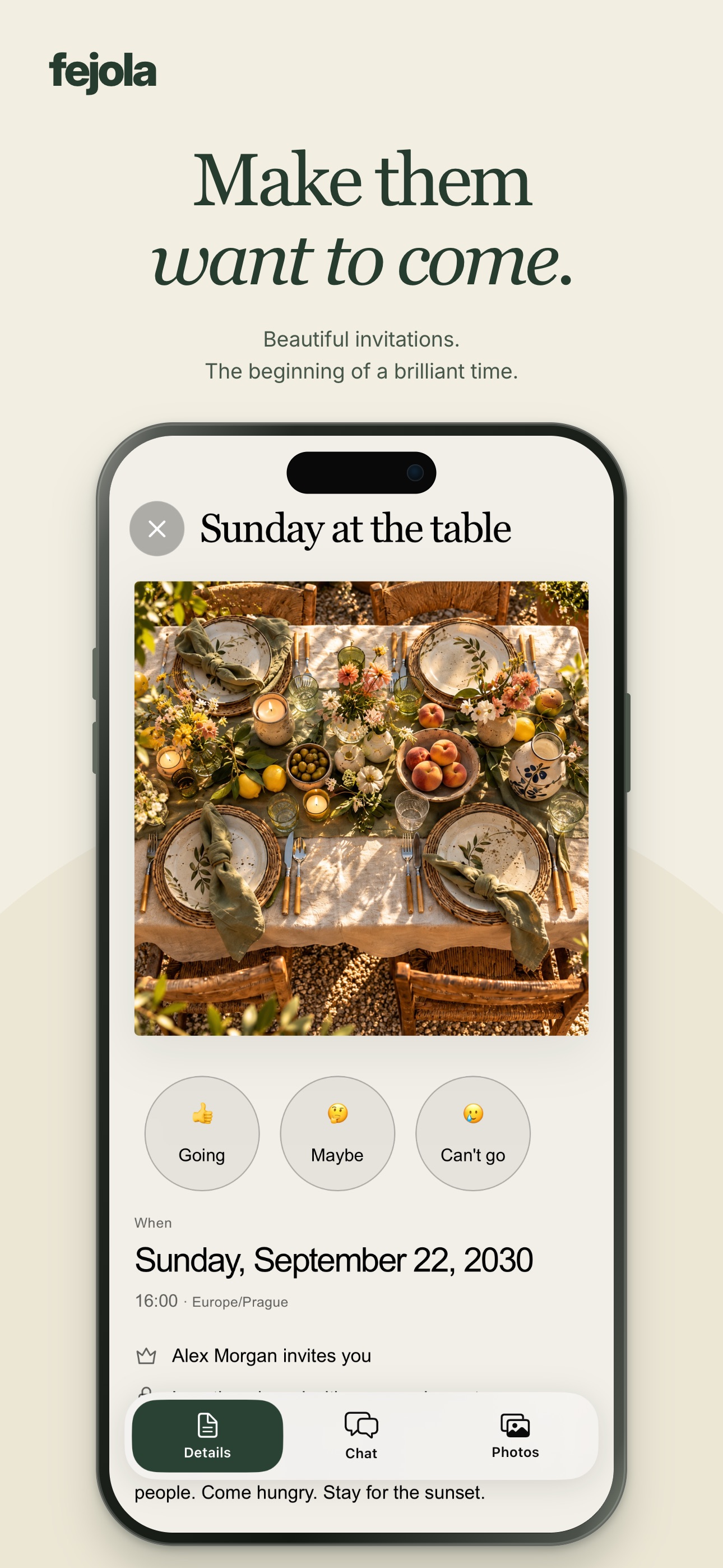 Screenshot 1 of Fejola: Invitations & Parties