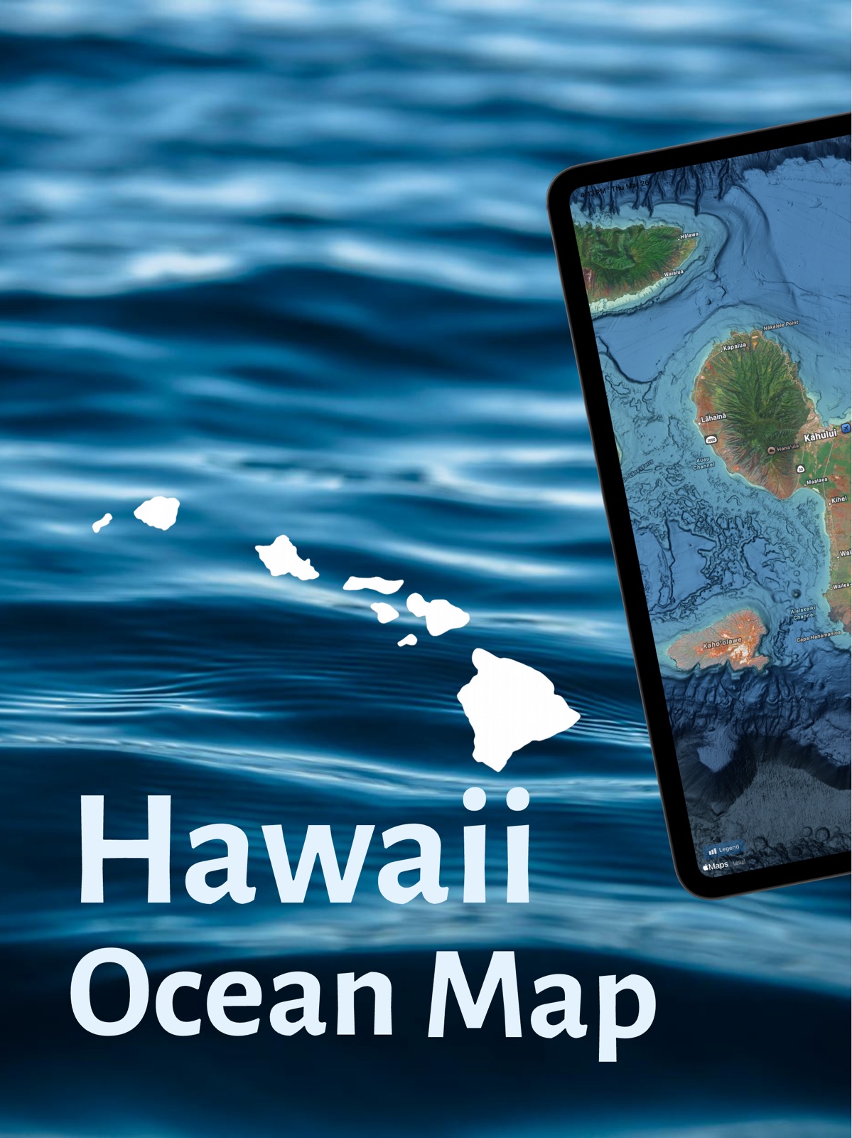 Hawaii Ocean Map ipad screenshot 1
