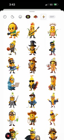 Cool Corn Stickers iPhone screenshot