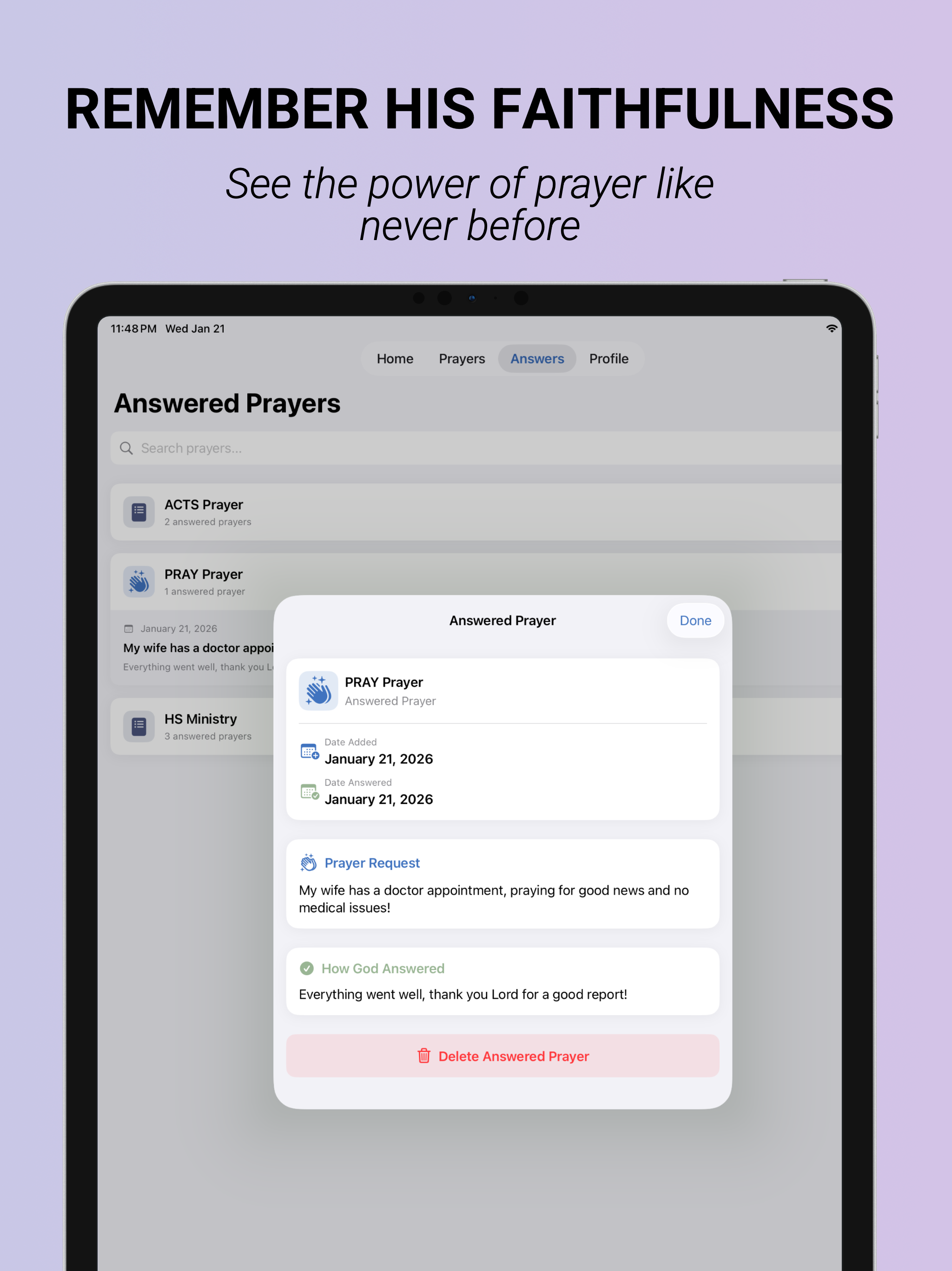 Persue Prayer